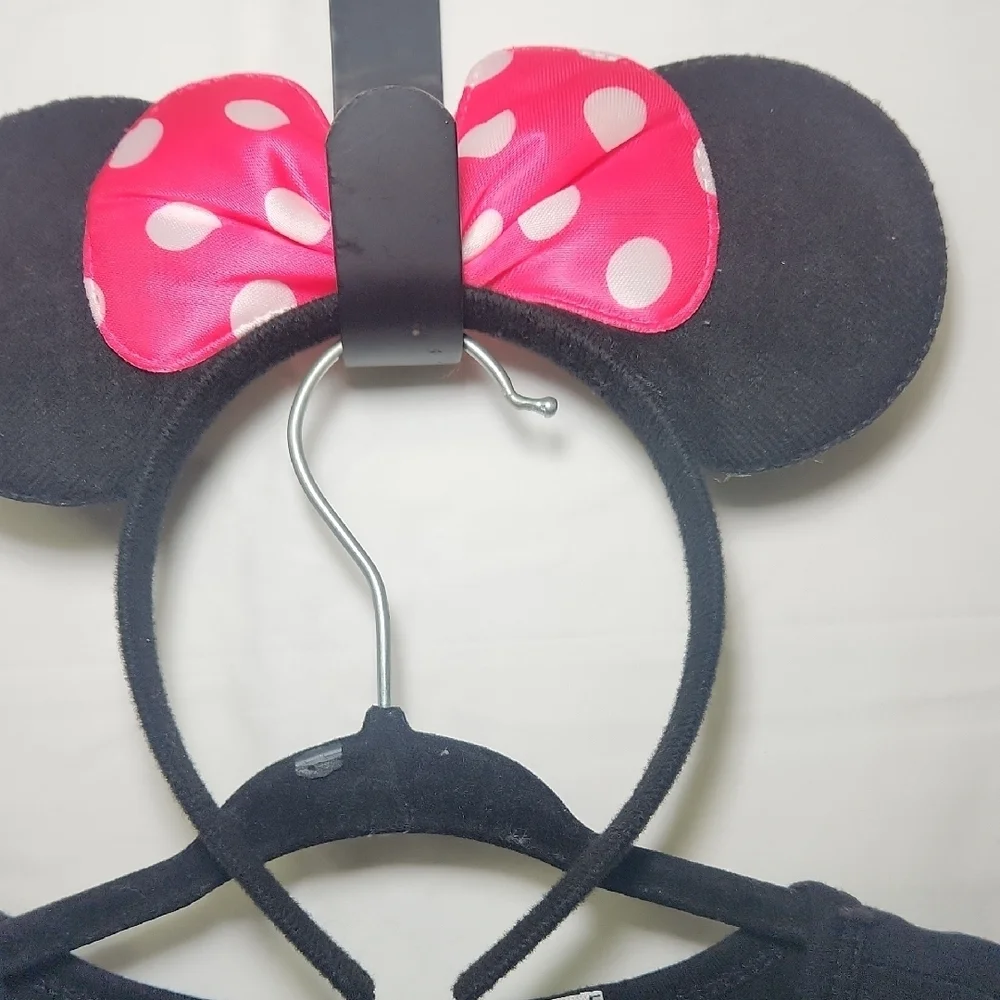 Pink Polka Dot Kids Costume Dress with Headband